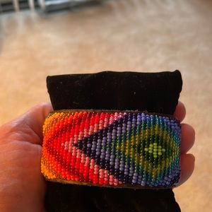 Colorful leather bracelet! Never worn!